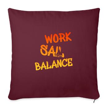 work sail balance - Sofakissenbezug 45 x 45 cm - Burgunderrot - Vorne