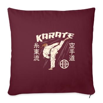 Karate Girl Shito Ryu Shitoryu - Sofakissenbezug 45 x 45 cm - Burgunderrot - Vorne