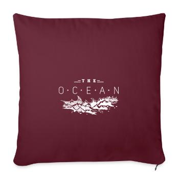 The Ocean Club - Sofakissenbezug 45 x 45 cm - Burgunderrot - Vorne