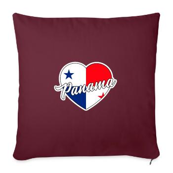 Panama - Sofakissenbezug 45 x 45 cm - Burgunderrot - Vorne