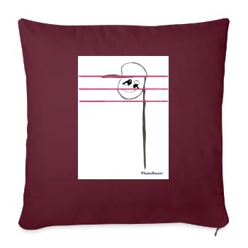 Musiknote - Sofakissenbezug 45 x 45 cm - Burgunderrot - Vorne
