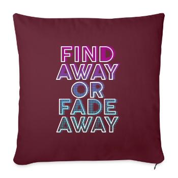 Trouver un moyen ou disparaître - Housse de coussin décorative 45 x 45 cm - bordeaux - Devant