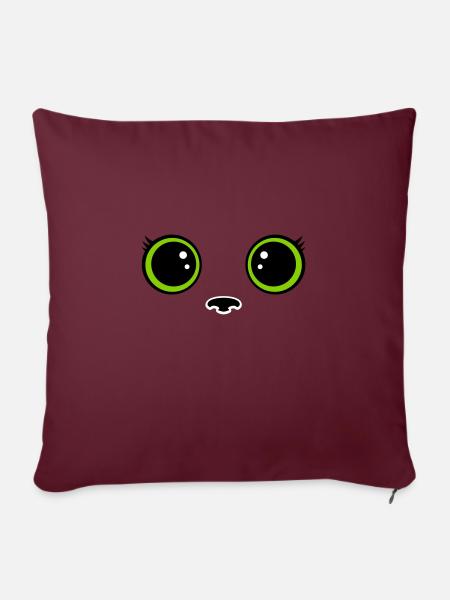 Kitten - Sofa pillowcase 17,3'' x 17,3'' (45 x 45 cm) - burgundy
