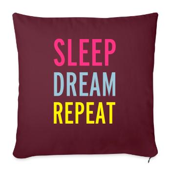 Sleep - Sofa pillowcase 17,3'' x 17,3'' (45 x 45 cm) - burgundy - Front