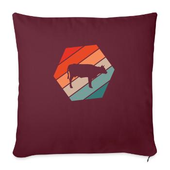Landwirt Bauer Agriculteur - Housse de coussin décorative 45 x 45 cm - bordeaux - Devant