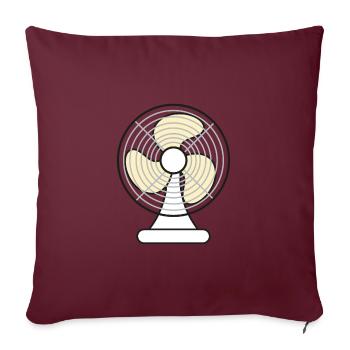 Ventilator Hitze Sommer - Sofakissenbezug 45 x 45 cm - Burgunderrot - Vorne