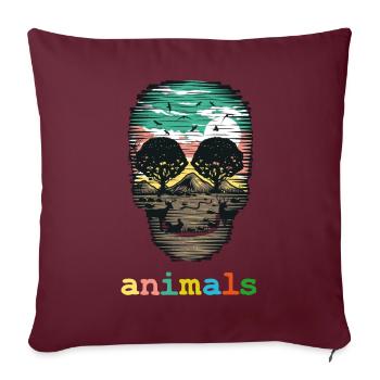 Hambacher forest nature forest save environment - Sofa pillowcase 17,3'' x 17,3'' (45 x 45 cm) - burgundy - Front