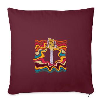 basse - Housse de coussin décorative 45 x 45 cm - bordeaux - Devant