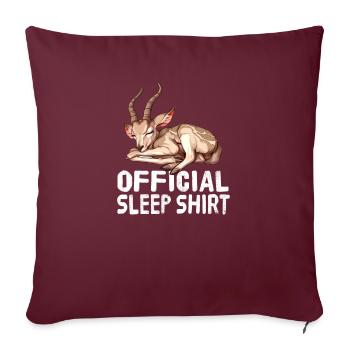 Offizielles Schlafshirt Kudu - Sofakissenbezug 45 x 45 cm - Burgunderrot - Vorne
