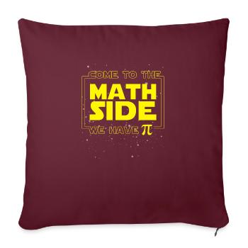 mathematics - Sofa pillowcase 17,3'' x 17,3'' (45 x 45 cm) - burgundy - Front