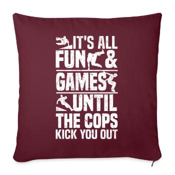 Sports de parkour | Parkour Parkur Freerunner Cadeau - Housse de coussin décorative 45 x 45 cm - bordeaux - Devant