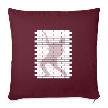 Guitariste sur le mur | Guitare, Musique, Concert - Housse de coussin décorative 45 x 45 cm - bordeaux - Devant