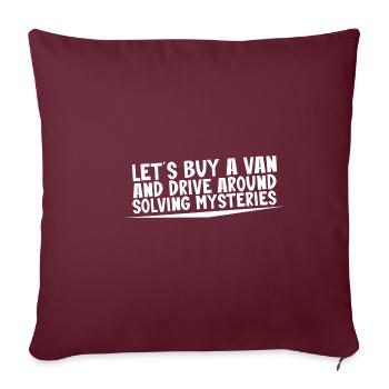 Permet d’acheter une camionnette et de conduire en résolvant des mystères1 - Housse de coussin décorative 45 x 45 cm - bordeaux - Devant