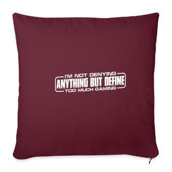 Ne rien nier mais définir trop de jeux 8 - Housse de coussin décorative 45 x 45 cm - bordeaux - Devant