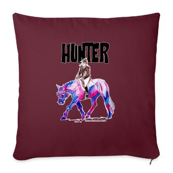 Hunter II - Housse de coussin décorative 45 x 45 cm - bordeaux - Devant