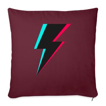 Blitz Logo - Sofakissenbezug 45 x 45 cm - Burgunderrot - Vorne