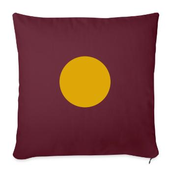 CERCLE JAUNE - Housse de coussin décorative 45 x 45 cm - bordeaux - Devant
