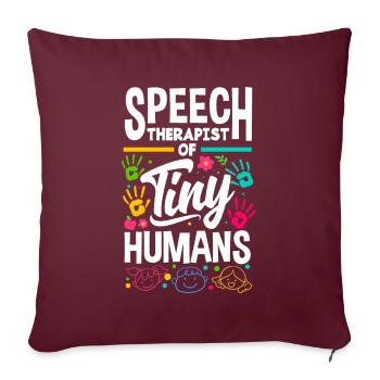 Speech Language Pathologist Pediatric Speech - Sofakissenbezug 45 x 45 cm - Burgunderrot - Vorne