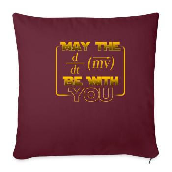 Que la force soit avec toi - Cadeau - Housse de coussin décorative 45 x 45 cm - bordeaux - Devant