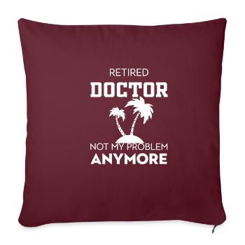 Ce n’est plus mon problème - Housse de coussin décorative 45 x 45 cm - bordeaux - Devant
