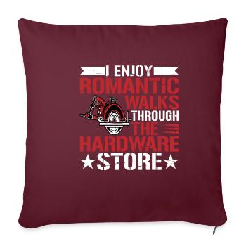 Profitez de promenades romantiques dans la quincaillerie10 - Housse de coussin décorative 45 x 45 cm - bordeaux - Devant