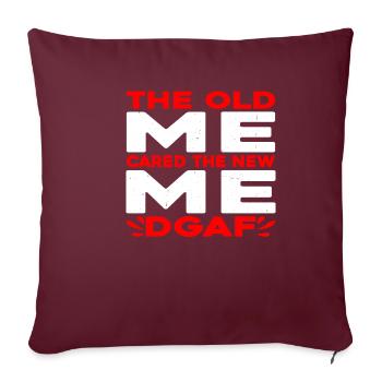 L’ancien moi s’est soucié du nouveau moi Dgaf 3 - Housse de coussin décorative 45 x 45 cm - bordeaux - Devant