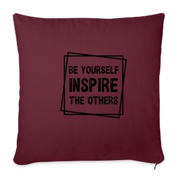 Citations de motivation inspirantes Dictons - Housse de coussin décorative 45 x 45 cm - bordeaux - Devant