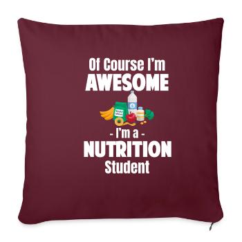 Bien sûr que je suis génial, je suis un - Housse de coussin décorative 45 x 45 cm - bordeaux - Devant
