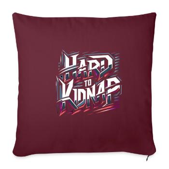 Difficile à kidnapper 9 - Housse de coussin décorative 45 x 45 cm - bordeaux - Devant