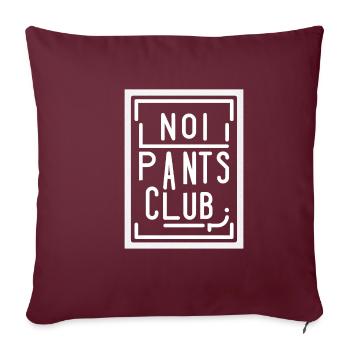 Pas de pantalons Club 10 - Housse de coussin décorative 45 x 45 cm - bordeaux - Devant