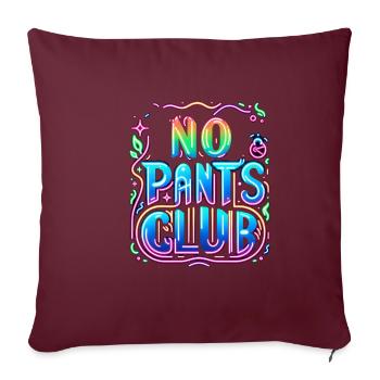 Pas de pantalon Club 5 - Housse de coussin décorative 45 x 45 cm - bordeaux - Devant