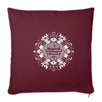 Puzzle Partners Escouade 4 - Housse de coussin décorative 45 x 45 cm - bordeaux - Devant
