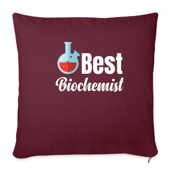 Beste Biochemie Lustiger Wissenschaftler - Sofakissenbezug 45 x 45 cm - Burgunderrot - Vorne
