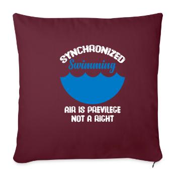 L’air synchronisé Gesc est un privilège, pas un privilège - Housse de coussin décorative 45 x 45 cm - bordeaux - Devant