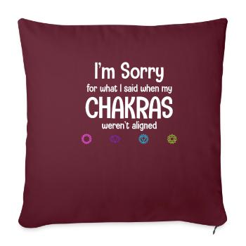 Je suis désolé pour ce que j’ai dit quand mon - Housse de coussin décorative 45 x 45 cm - bordeaux - Devant