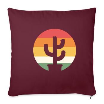 Plantes succulentes Horticulture Poison - Housse de coussin décorative 45 x 45 cm - bordeaux - Devant