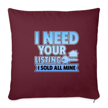 J’ai besoin de votre annonce, j’ai vendu tout le mien 4 - Housse de coussin décorative 45 x 45 cm - bordeaux - Devant