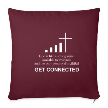 Katholischer Priester | Witziges Geschenk | - Sofakissenbezug 45 x 45 cm - Burgunderrot - Vorne