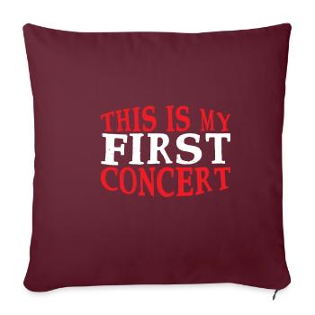 Ceci est mon premier concert 52 - Housse de coussin décorative 45 x 45 cm - bordeaux - Devant