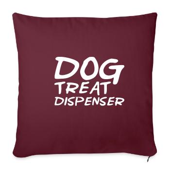 Dog Treat Dispenser - Sofakissenbezug 45 x 45 cm - Burgunderrot - Vorne