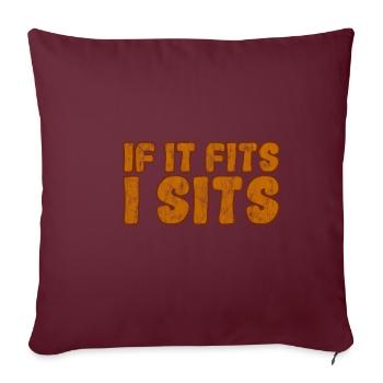Si ça convient I Sits 3 - Housse de coussin décorative 45 x 45 cm - bordeaux - Devant