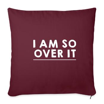 Je suis tellement au-dessus de ça 9 - Housse de coussin décorative 45 x 45 cm - bordeaux - Devant