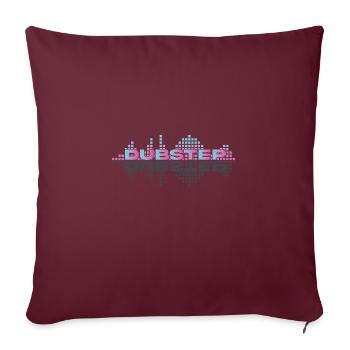Dubstep - Sofakissenbezug 45 x 45 cm - Burgunderrot - Vorne