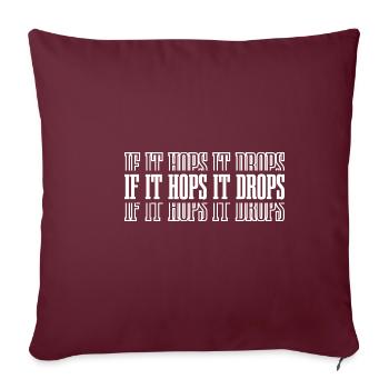 If It Hops It Drops 8 - Sofakissenbezug 45 x 45 cm - Burgunderrot - Vorne