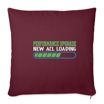 Mise à niveau des performances, nouvelle Acl Loading 6 - Housse de coussin décorative 45 x 45 cm - bordeaux - Devant