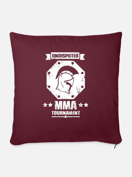 MMA - Sofakissenbezug 45 x 45 cm - Burgunderrot