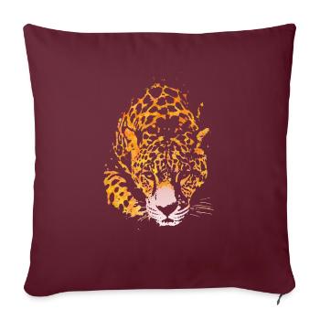 TIGER - Sofakissenbezug 45 x 45 cm - Burgunderrot - Vorne