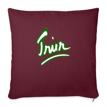 TRIER, ville, trever - Housse de coussin décorative 45 x 45 cm - bordeaux - Devant