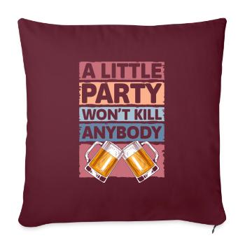 Célébrez la soirée des filles alcoolisées - Housse de coussin décorative 45 x 45 cm - bordeaux - Devant