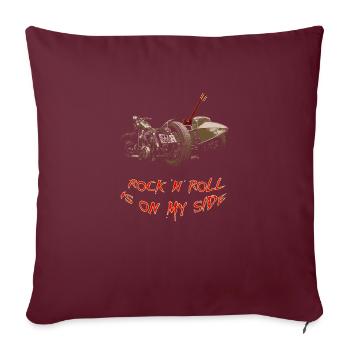 Only Sidecar - Housse de coussin décorative 45 x 45 cm - bordeaux - Devant